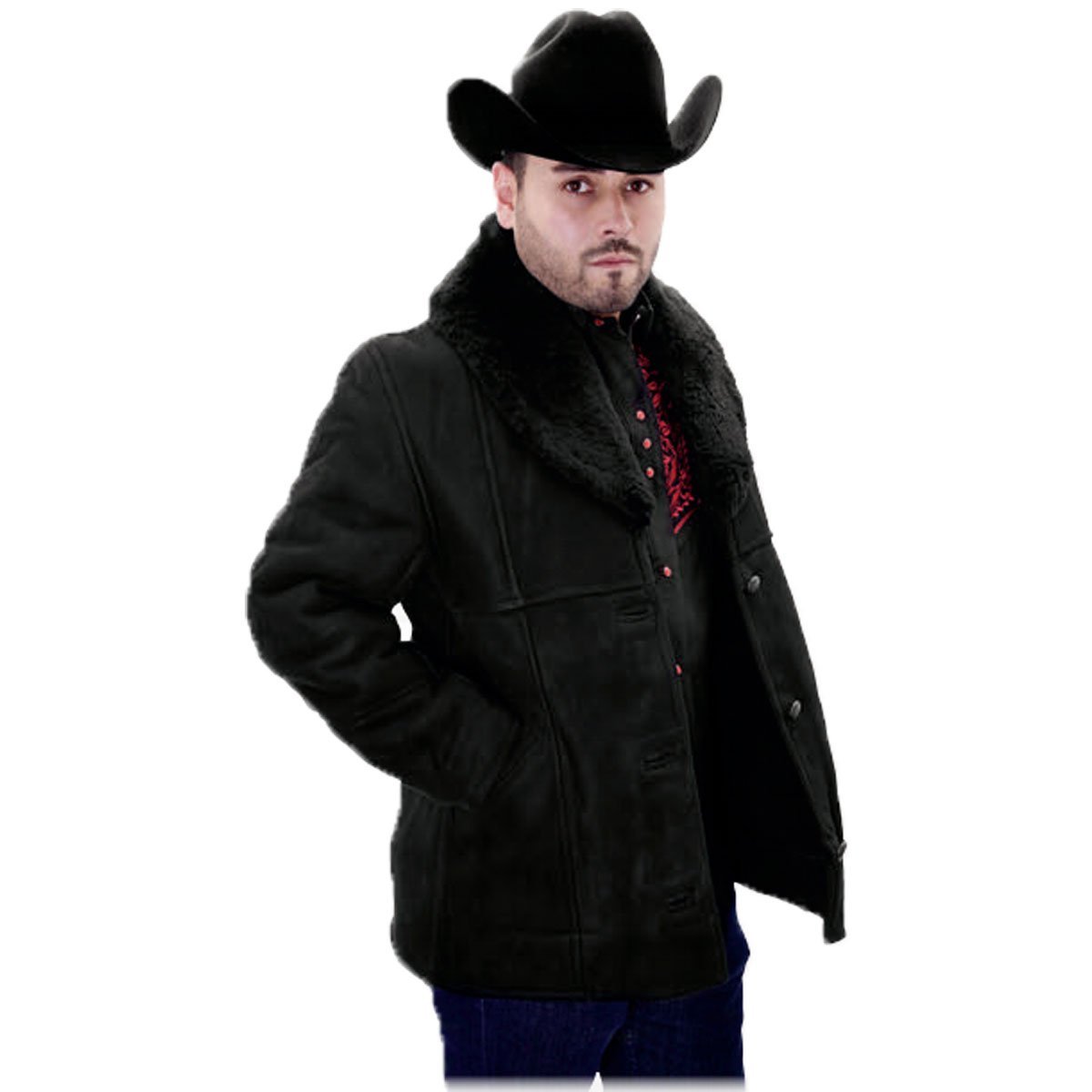 LAMKUKU - Cazadora Chaqueta Vaquera Para Hombre - Azul - XX-Large