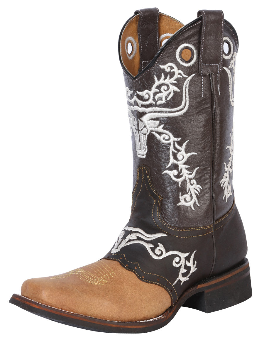El General Rodeo Boot - Crazy Honey/ Dark Brown 33316