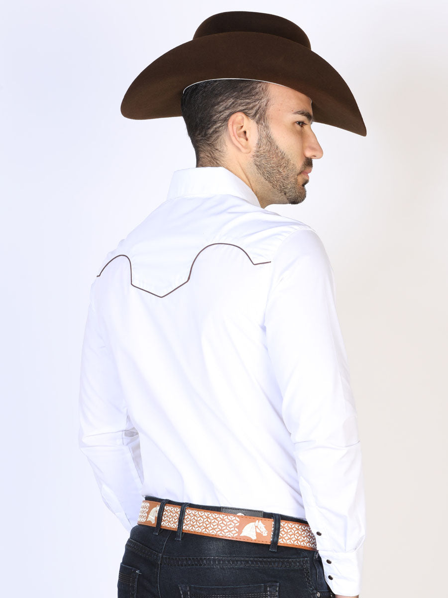 El Señor de los Cielos Embroidery Shirt White/Black 126692 main image 0