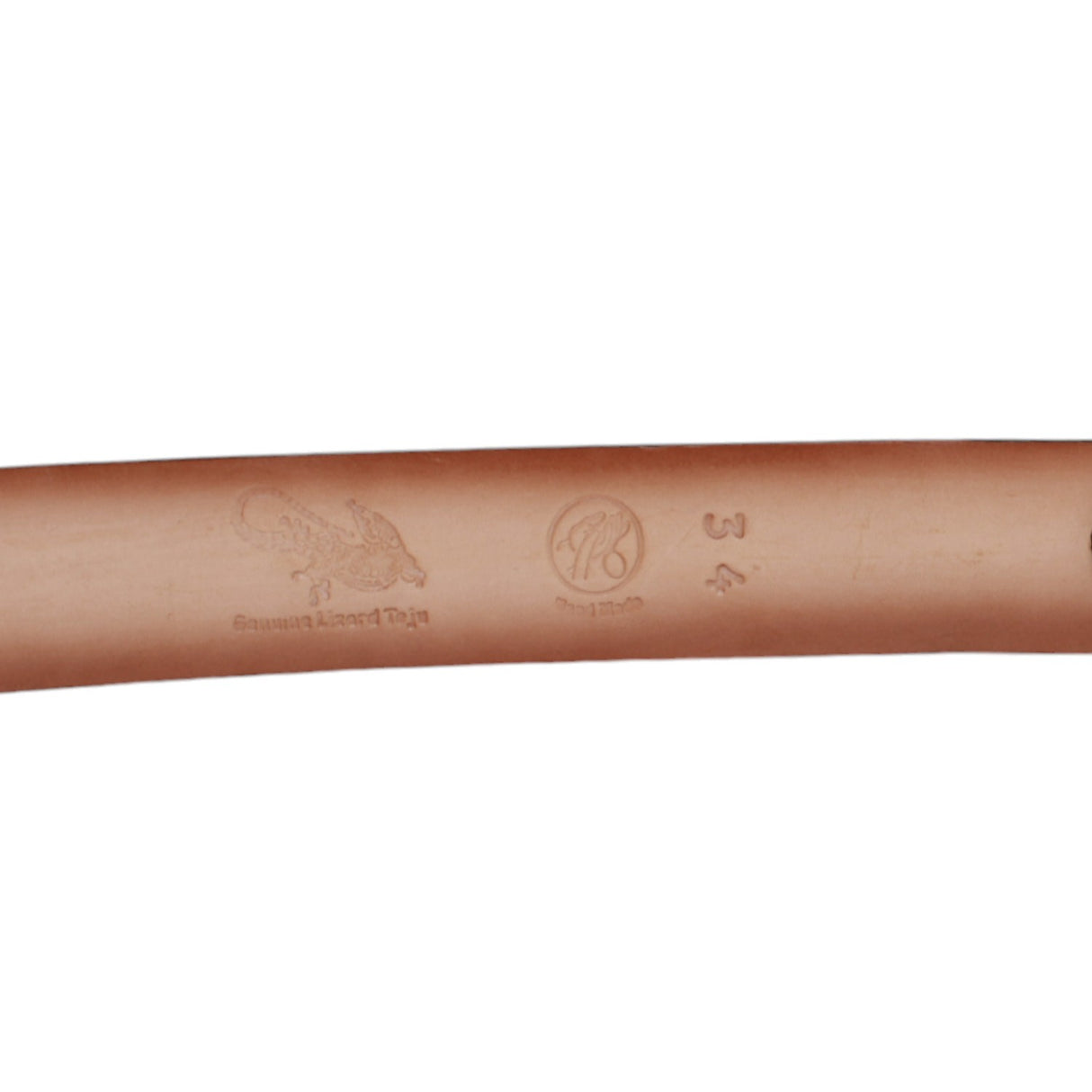 Genuine Teju Lizard Leather Western Belt Brown Color - Los Altos Boots - Back View