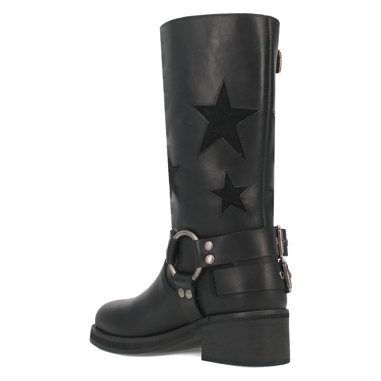 Botas Blacklist de Piel Original Punta Redonda Para Dama Color Negro - Dingo