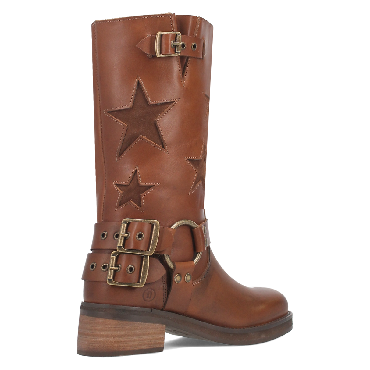 Women's Blacklist Leather Round Toe Boots Brown Color - Dingo