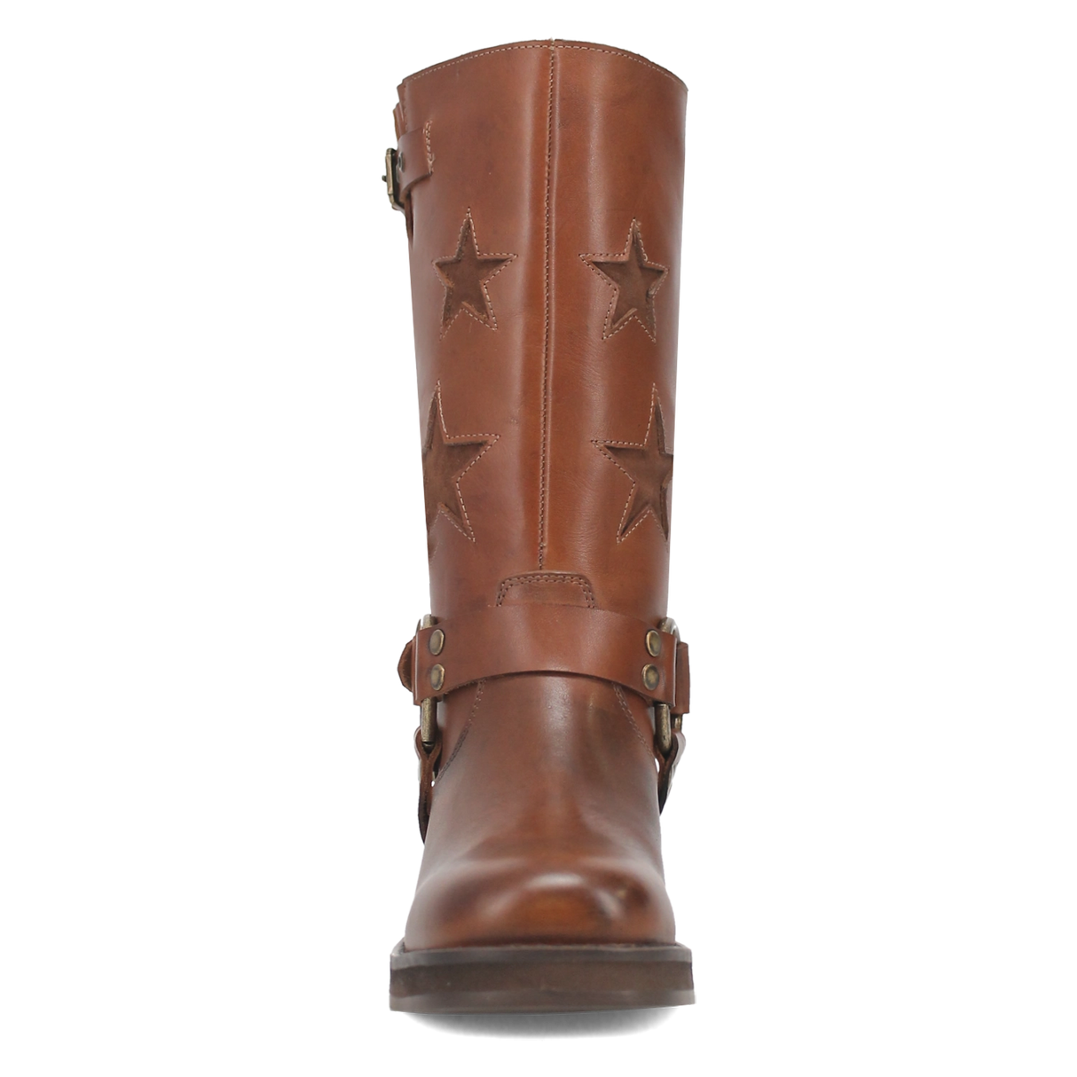 Women's Blacklist Leather Round Toe Boots Brown Color - Dingo