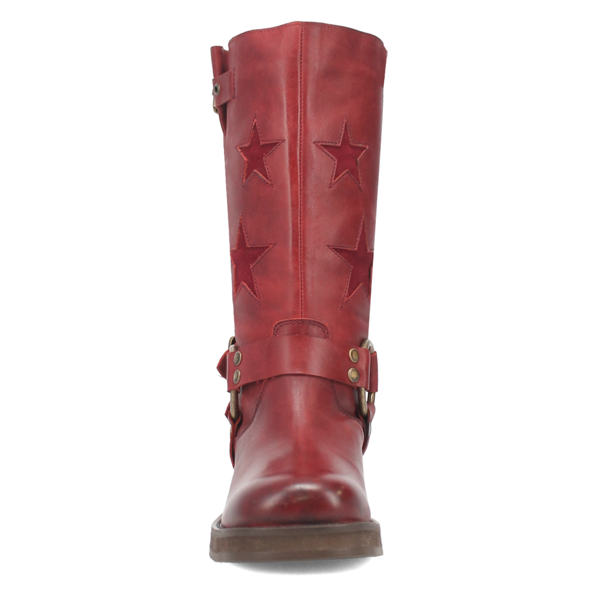 Women's Blacklist Leather Round Toe Boots Wine Color - Dingo