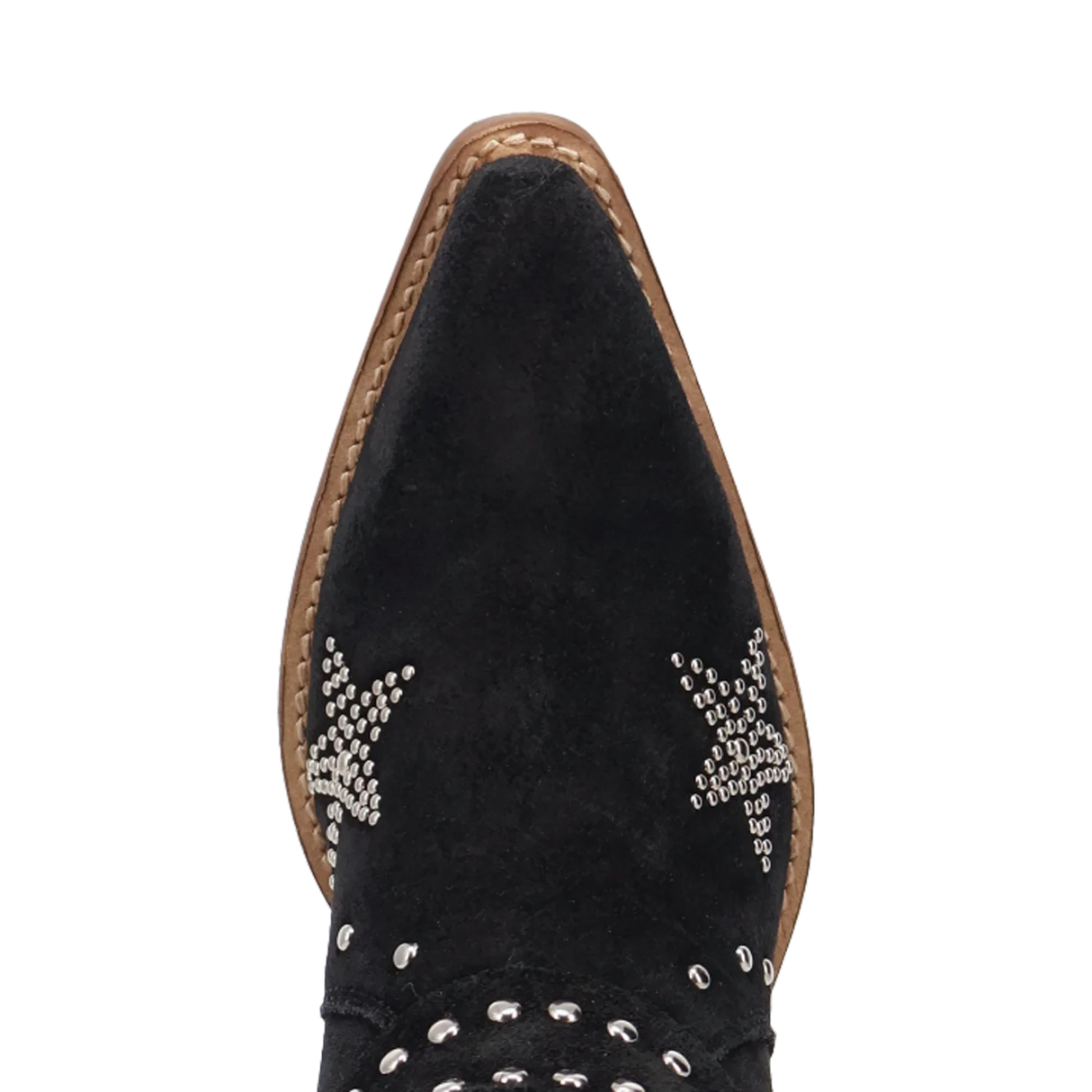 Women's Lucky Stars Suede Leather Boot Black Color - Dingo