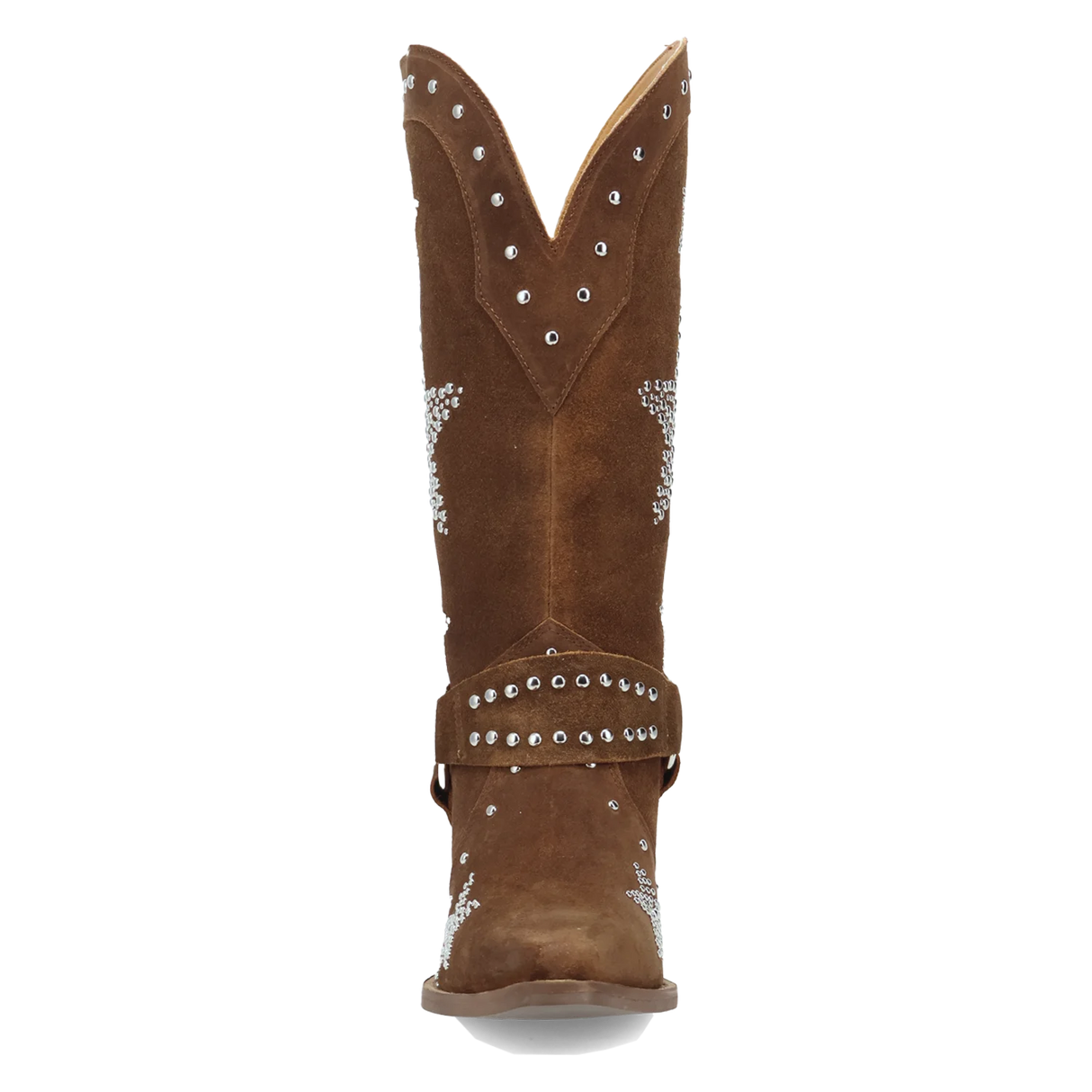 Women's Lucky Stars Suede Leather Boot Brown Color - Dingo