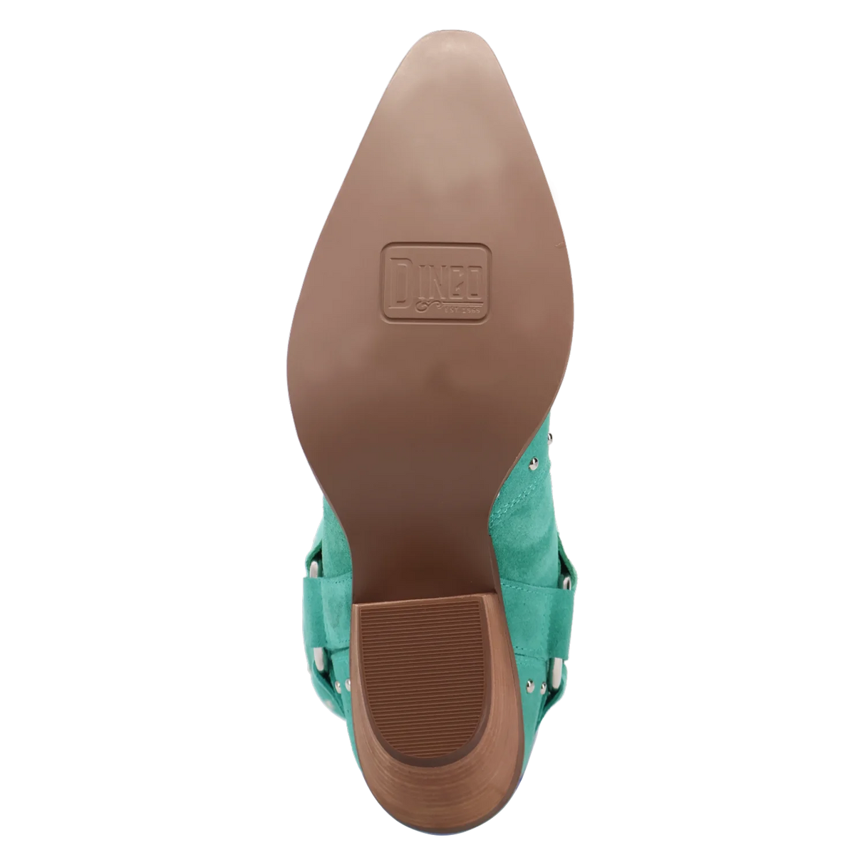 Women's Lucky Stars Suede Leather Boot Green Color - Dingo