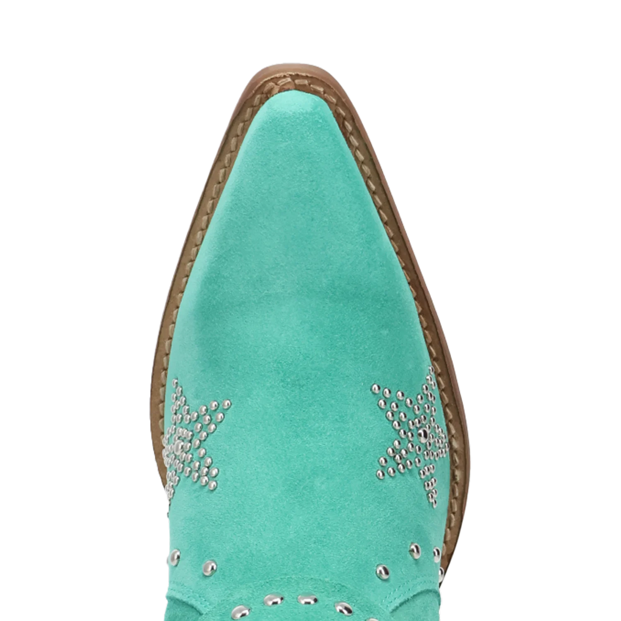 Women's Lucky Stars Suede Leather Boot Green Color - Dingo