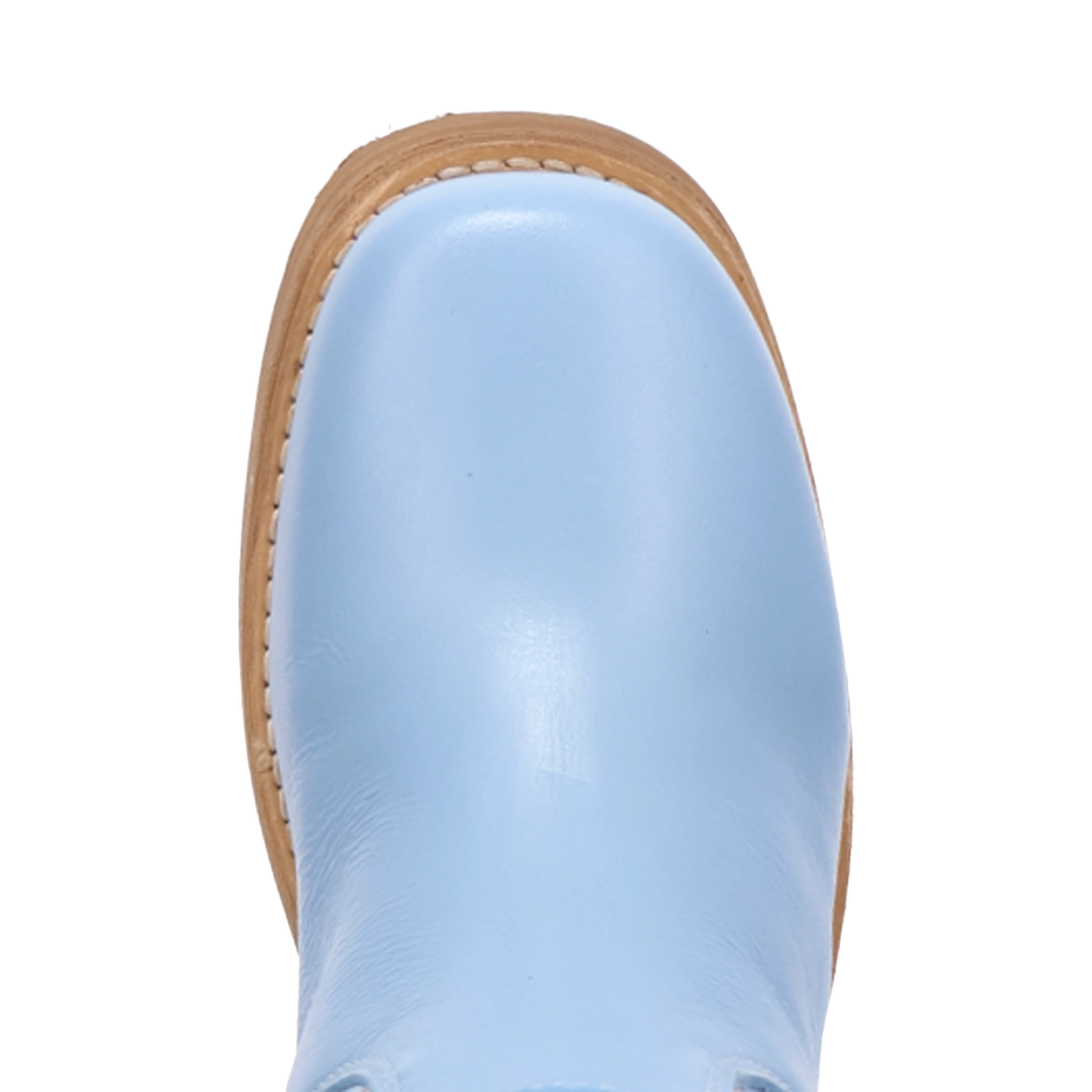 Women's American Dream Leather Round Toe Boots Blue Color - Dingo
