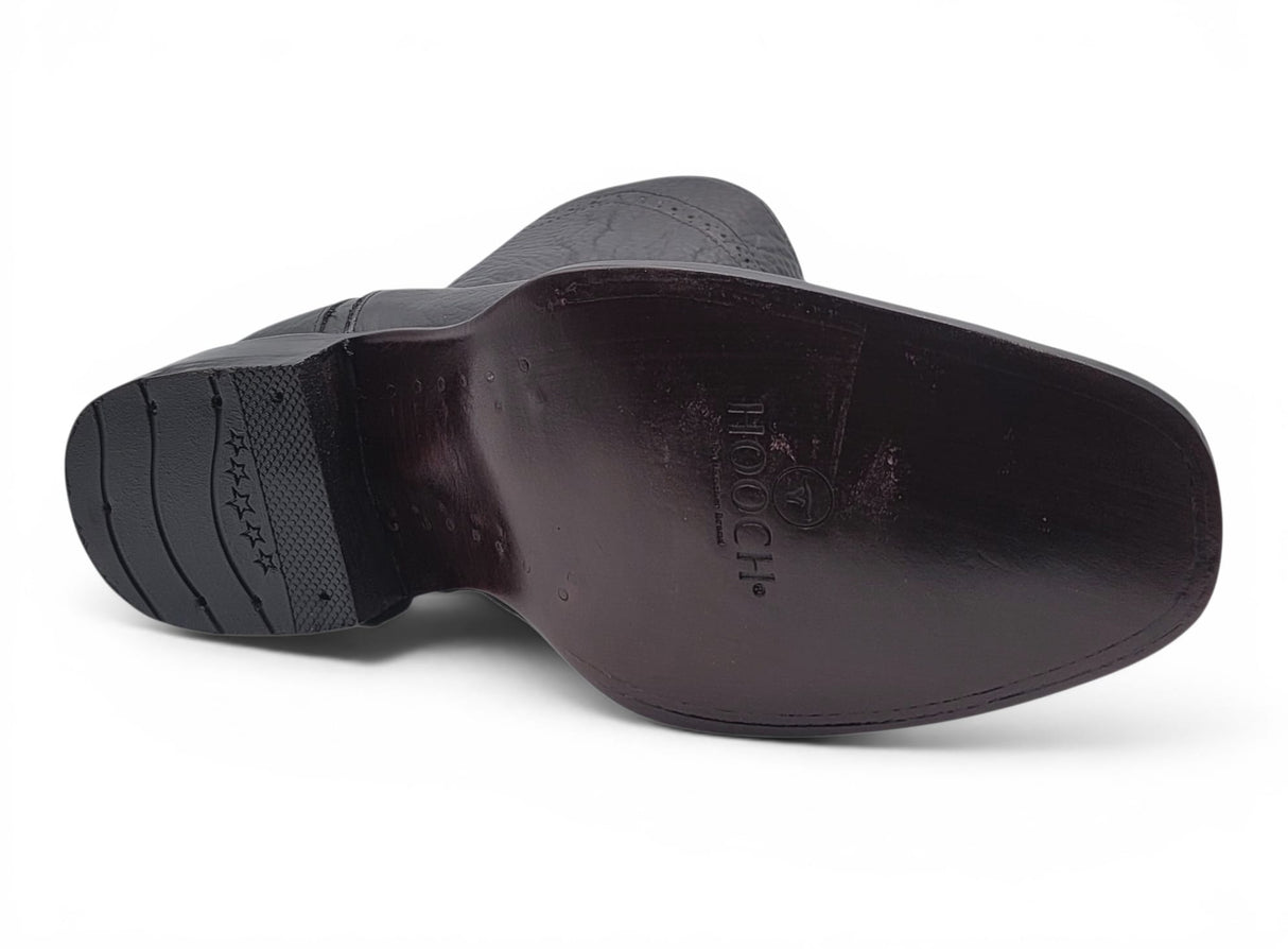Bota Vaquera para Hombre Punta Dubai de Piel Privo Color Negro – Hooch Boots H52PD0595