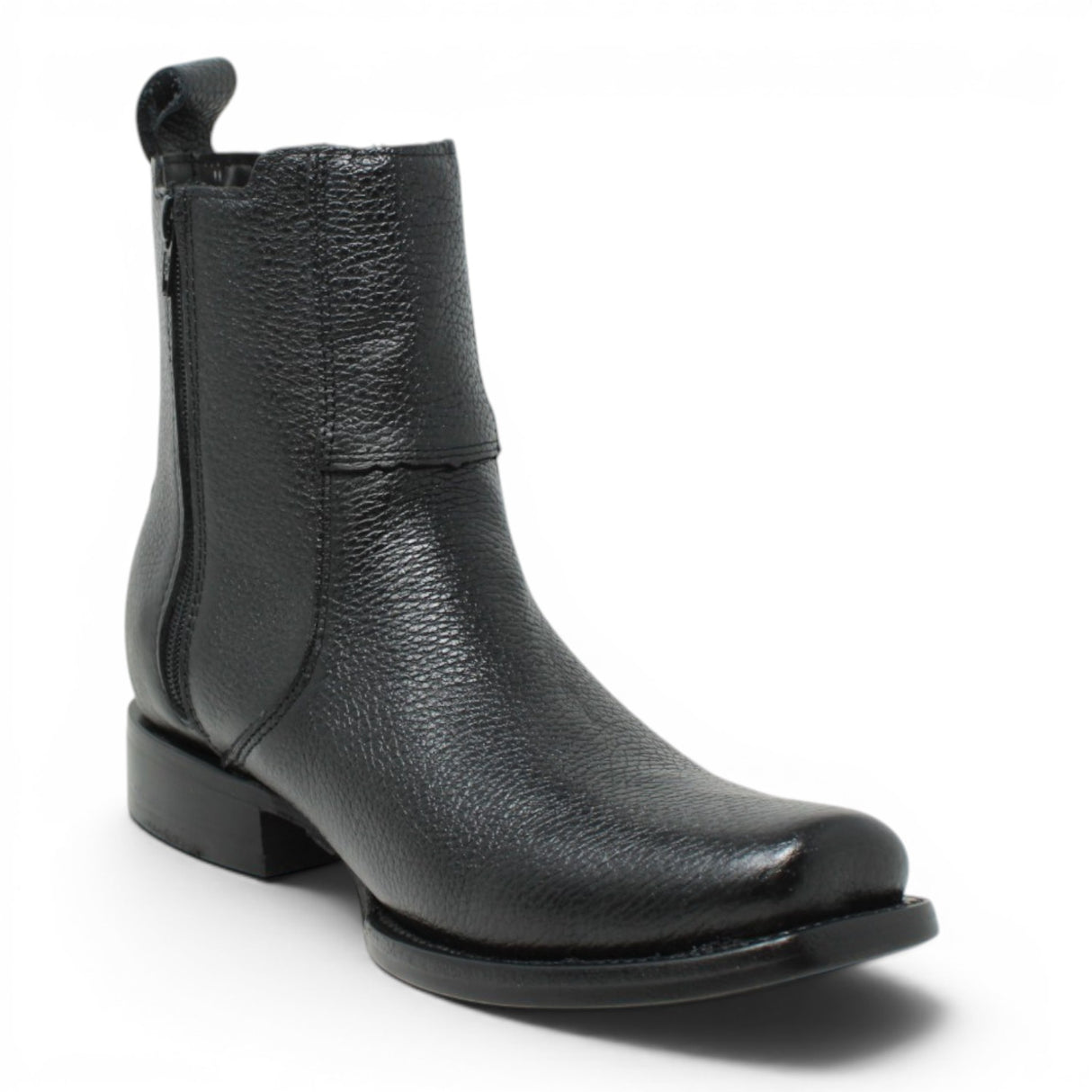 Leather Boot Square Dubai Toe For Men Honey Color-LC266