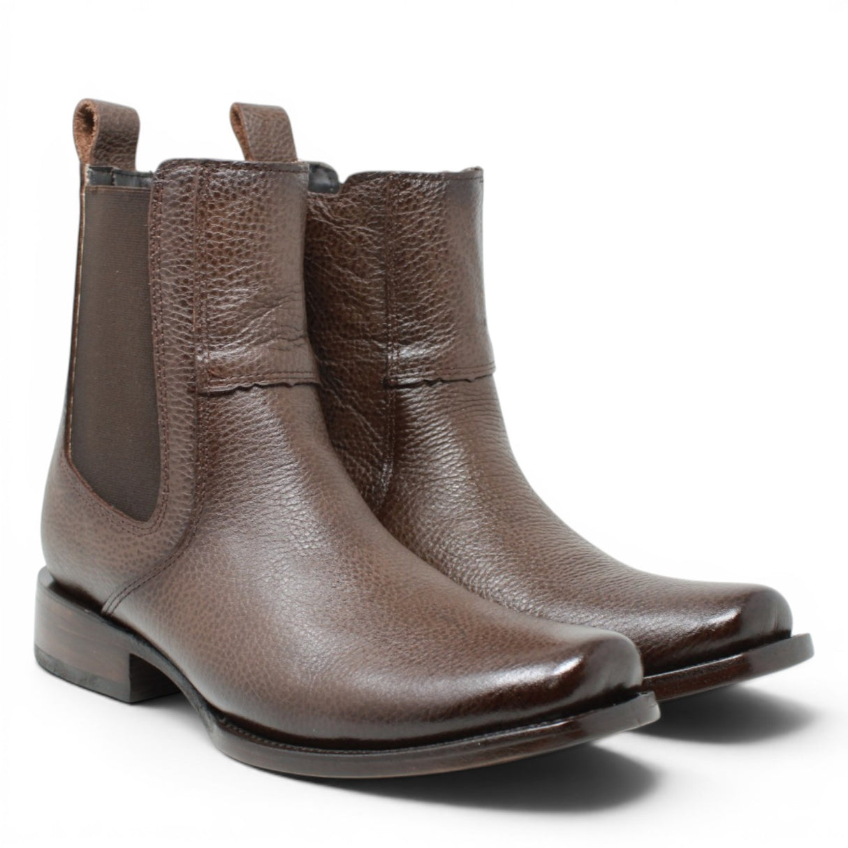 Leather Boot Square Dubai Toe For Men Honey Color-LC266