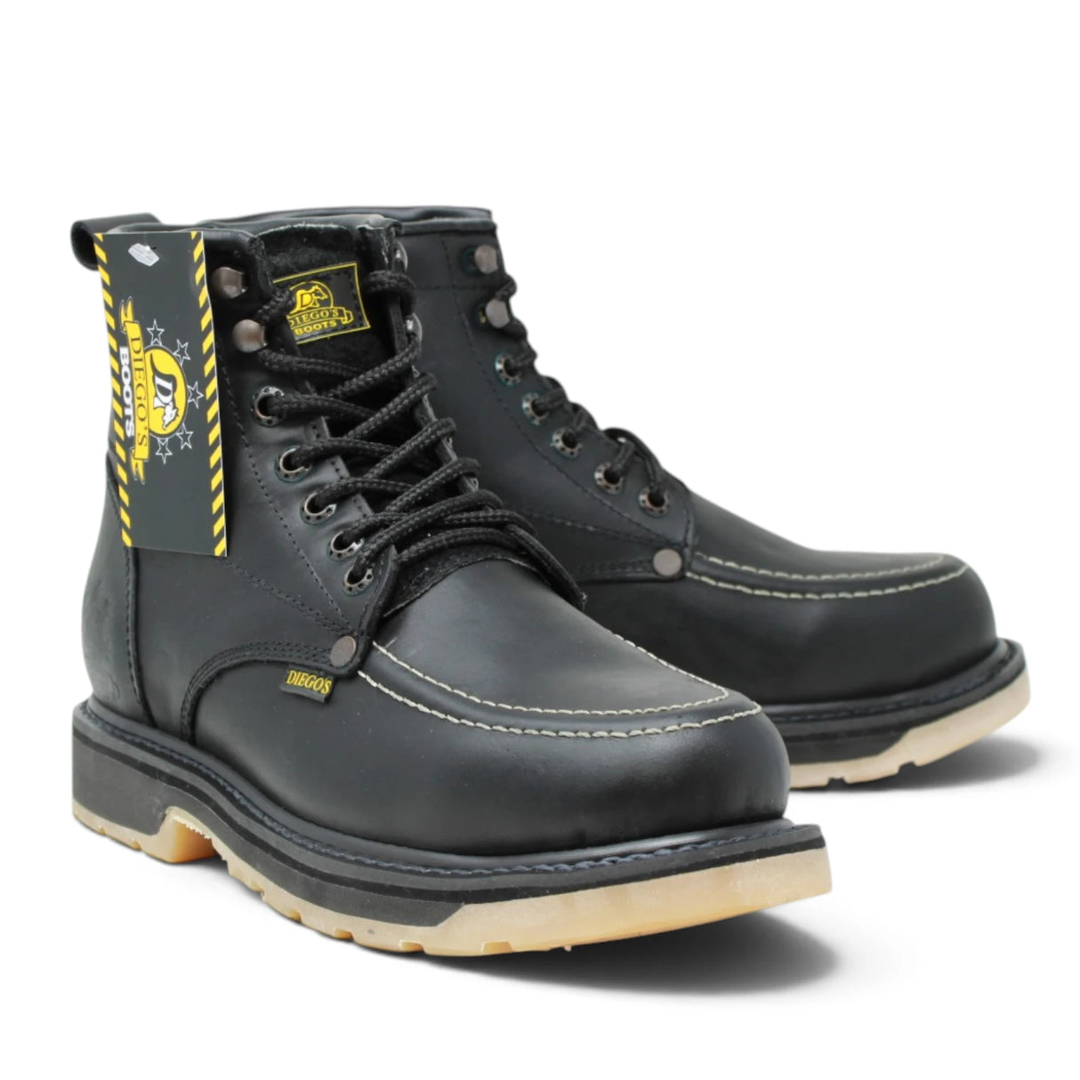 Black Work Boots for Men – Durable Sole and High-Performance Design