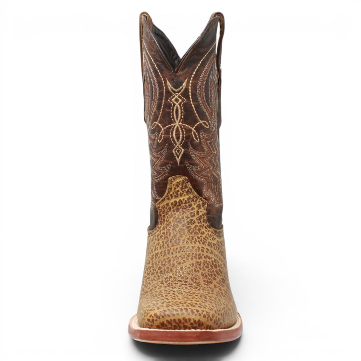 Men's Bull Hide Leather Square Toe Boots in Honey - Tanner Mark Boots