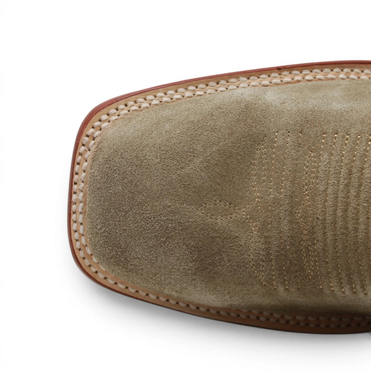 Men's Ruff Out Leather Square Toe Boots in Sand - Tanner Mark Boots