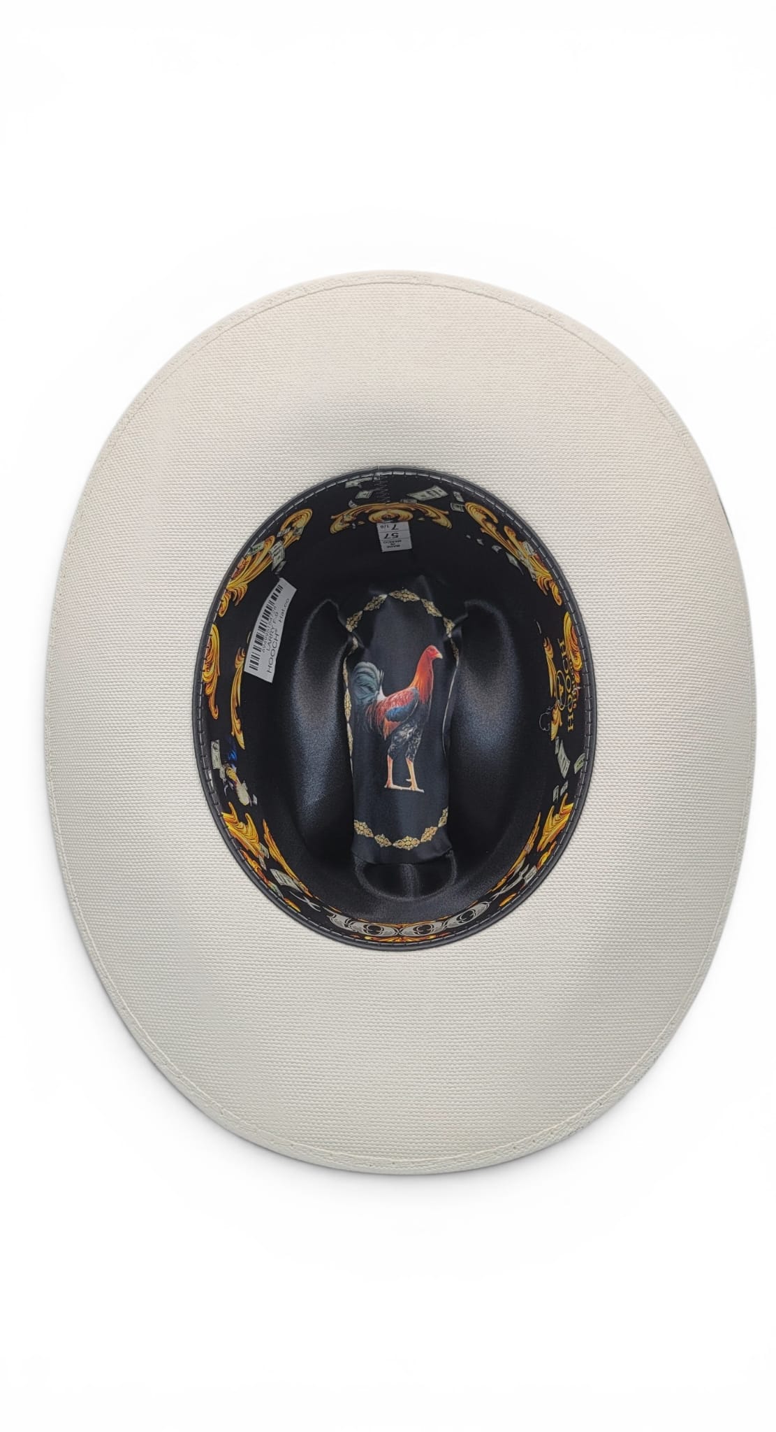Cowboy Hat 1x1 Weave 1000X Rooster Edition Sinaloa Style 4.5” Crown with Genuine Feather Included – Hooch HSA43