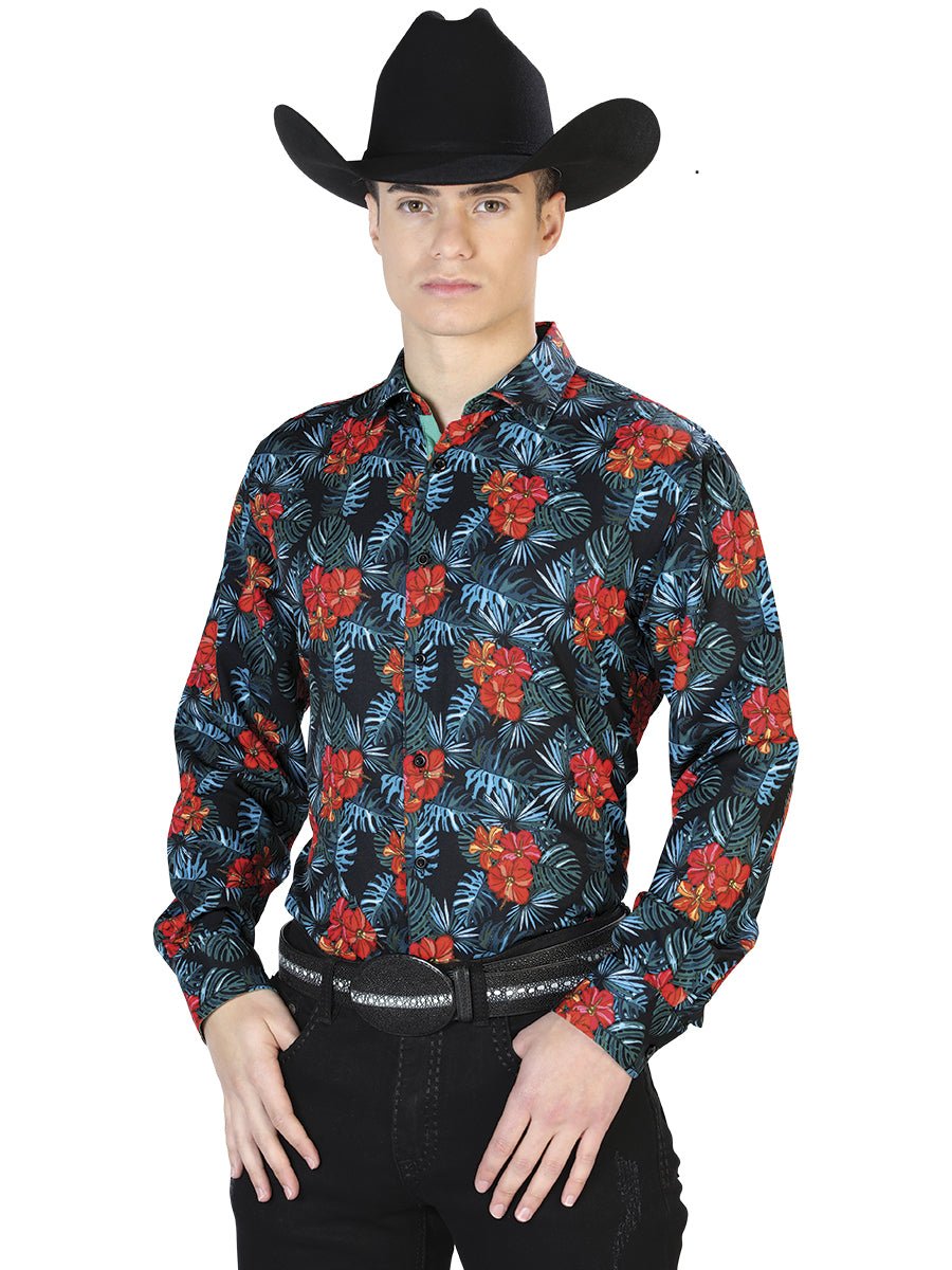 Black Casual Long Sleeve Shirt 126276 - Diana Zapateria Inc