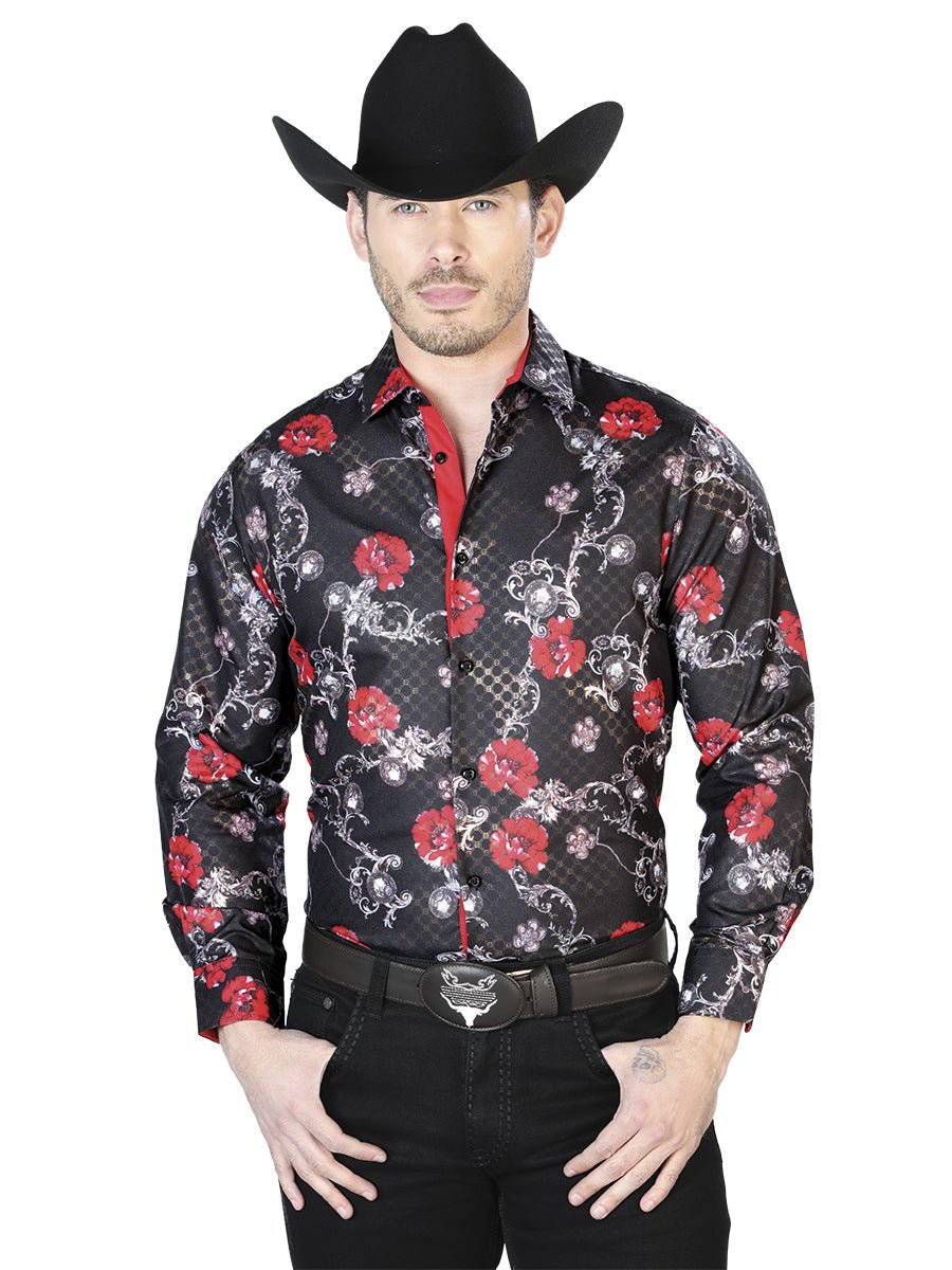 Black Casual Long Sleeve Shirt 43809 - Diana Zapateria Inc