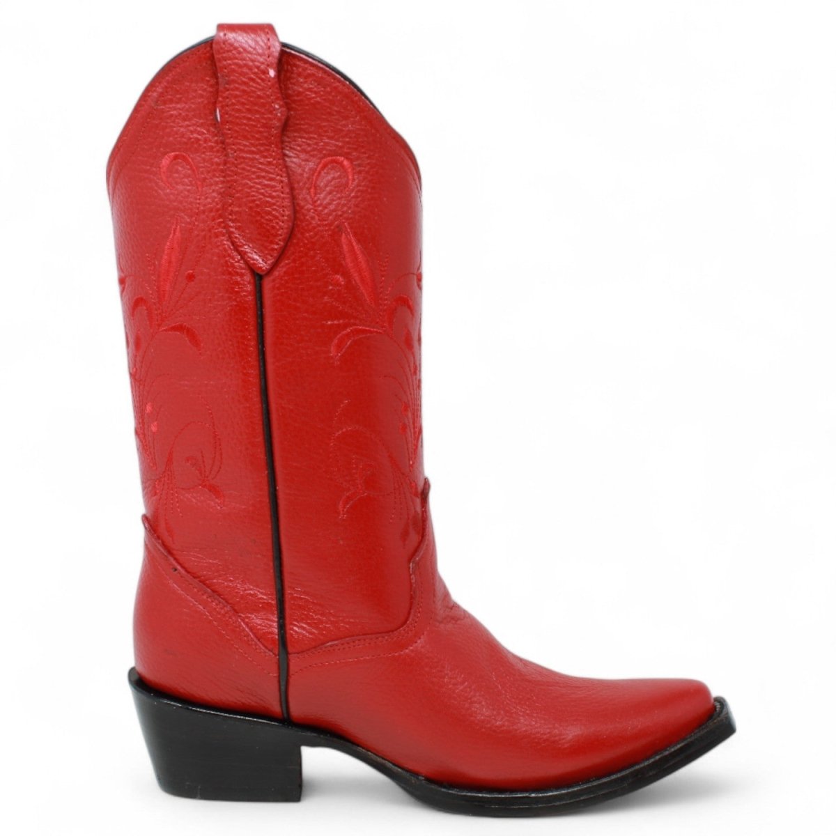 Bota de Dama Rodeo Puntal Roja con Bordado - La Sierra - La Carreta