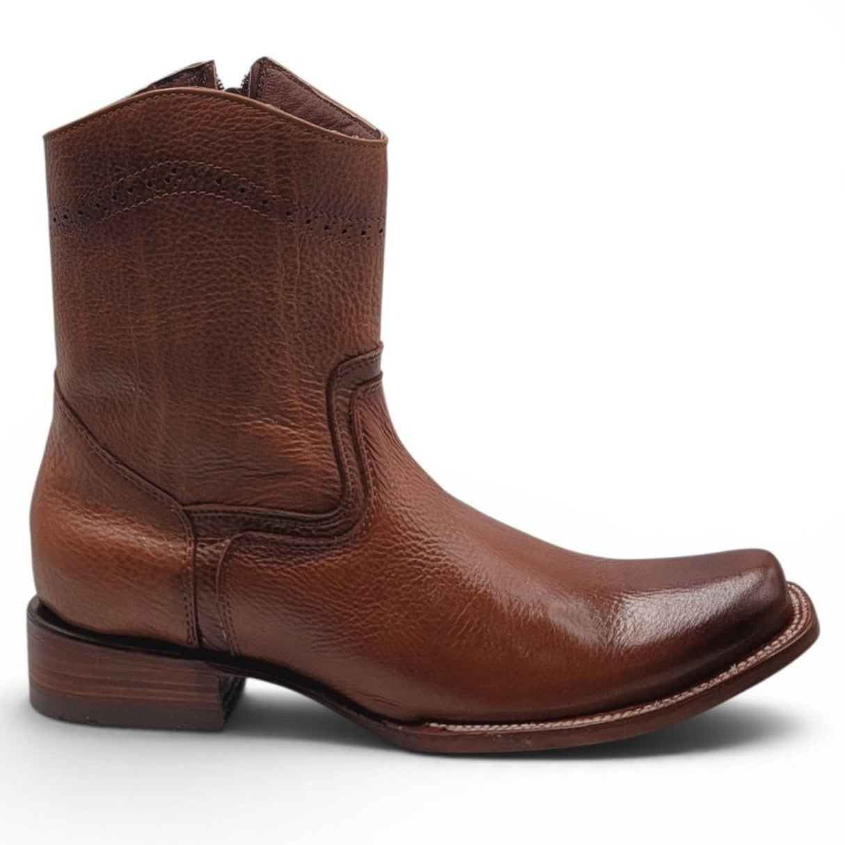 Bota Vaquera para Hombre Punta Dubai de Piel Privo Color Miel – Hooch Boots H52PD5195 - Hooch