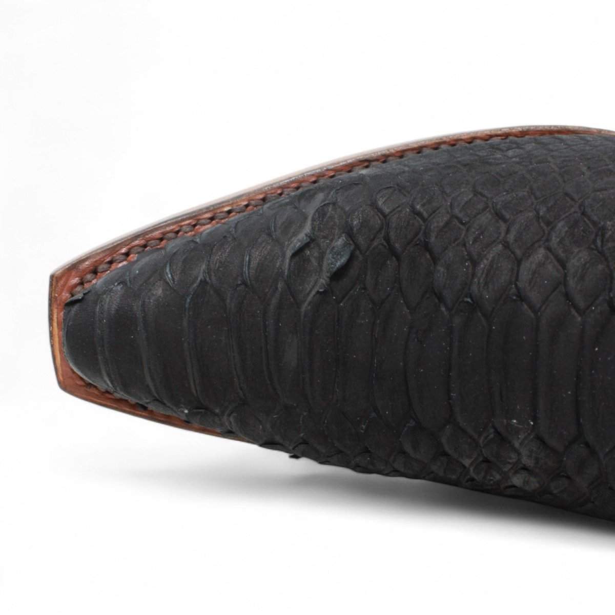 Botas Altas de Cuero Original para Mujer Color Negro Piton Q34T5705 - Quincy Boots