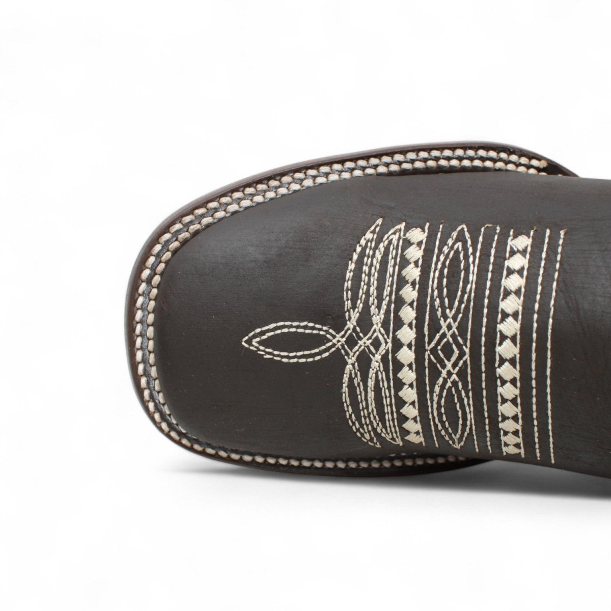 Botas Altas de Cuero Original para Mujer en Horma Rodeo Chocolate Q322N6294 - Quincy Boots