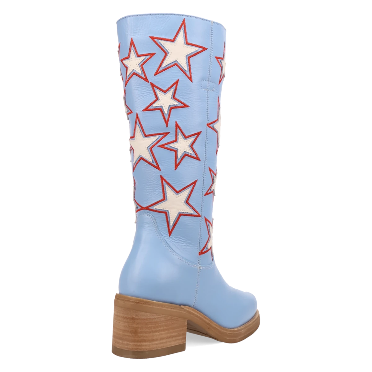 Botas American Dream de Piel Original Punta Redonda Para Dama Color Azul - Dingo - Dan Post Boots