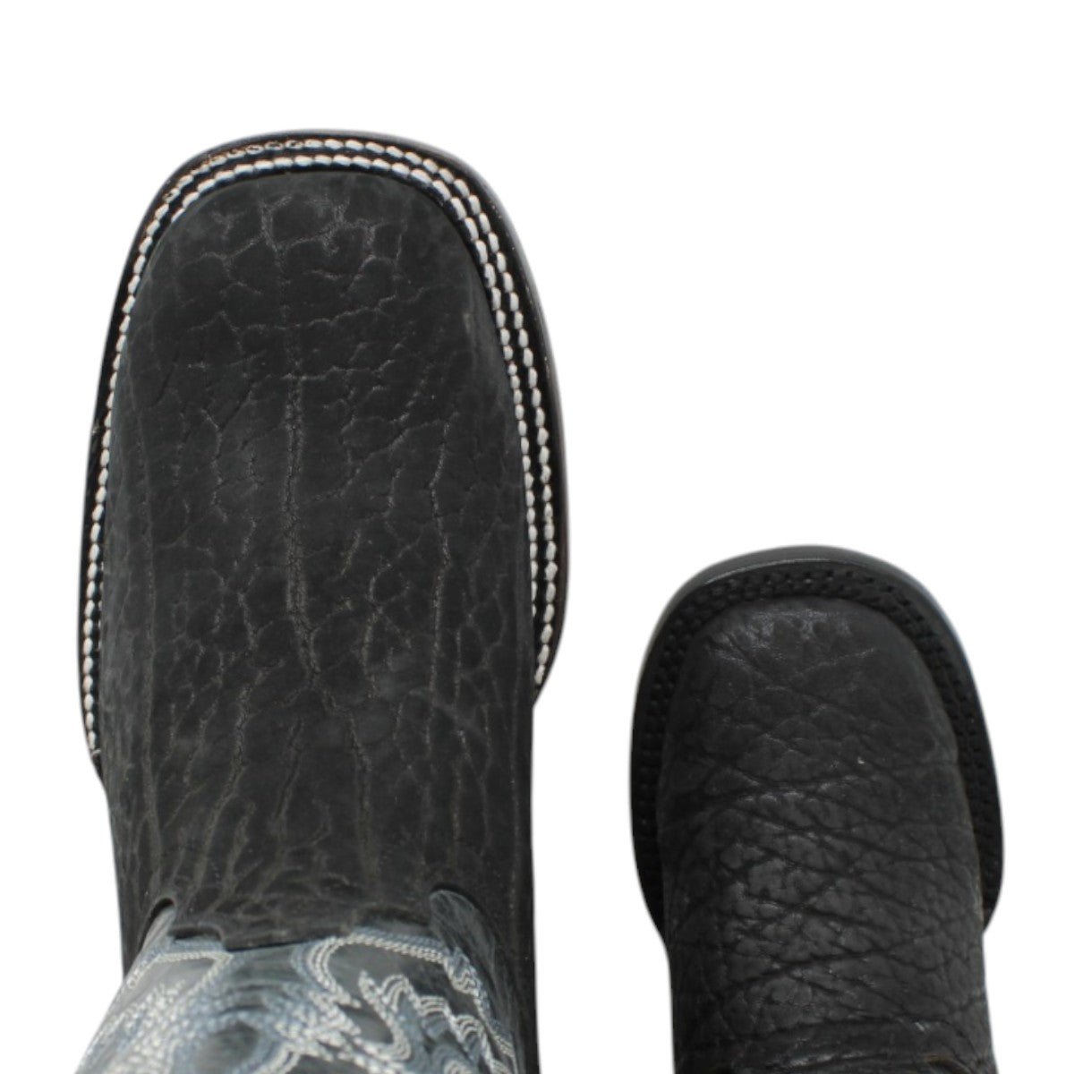 Botas Cuadrada Negro Cuello de Toro - Houston - A&A Boots