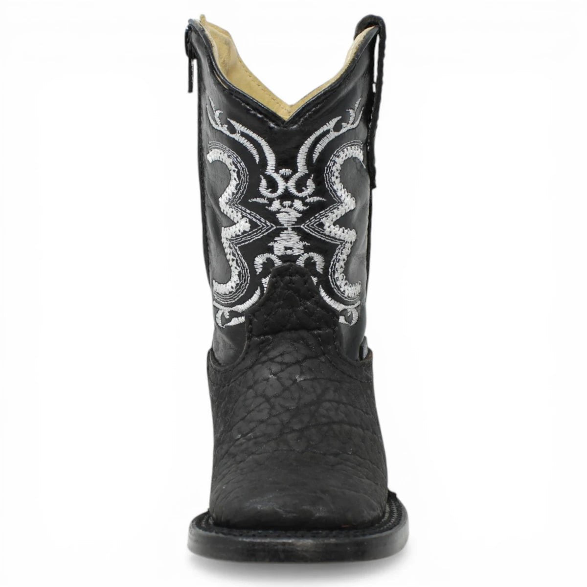 Botas Cuadrada Negro Cuello de Toro - Houston - A&A Boots