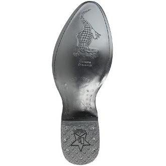 Western Genuine Caiman Hornback Round Toe Boots Black Color - Los Altos Boots