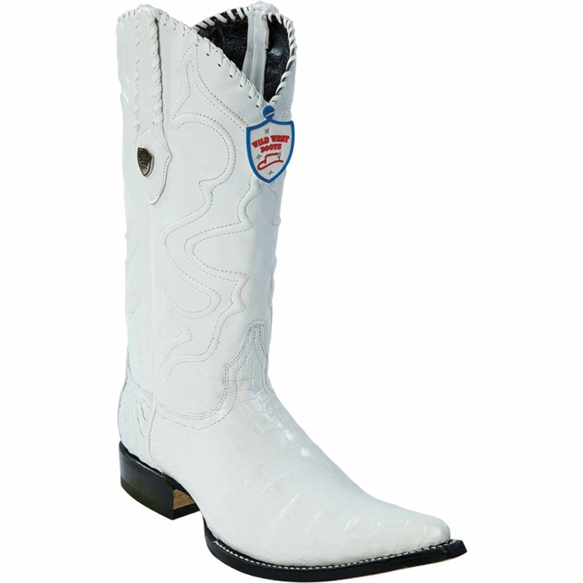 Botas de Caiman Original Punta 3X Color Blanco - Wild West Boots - Wild West Boots