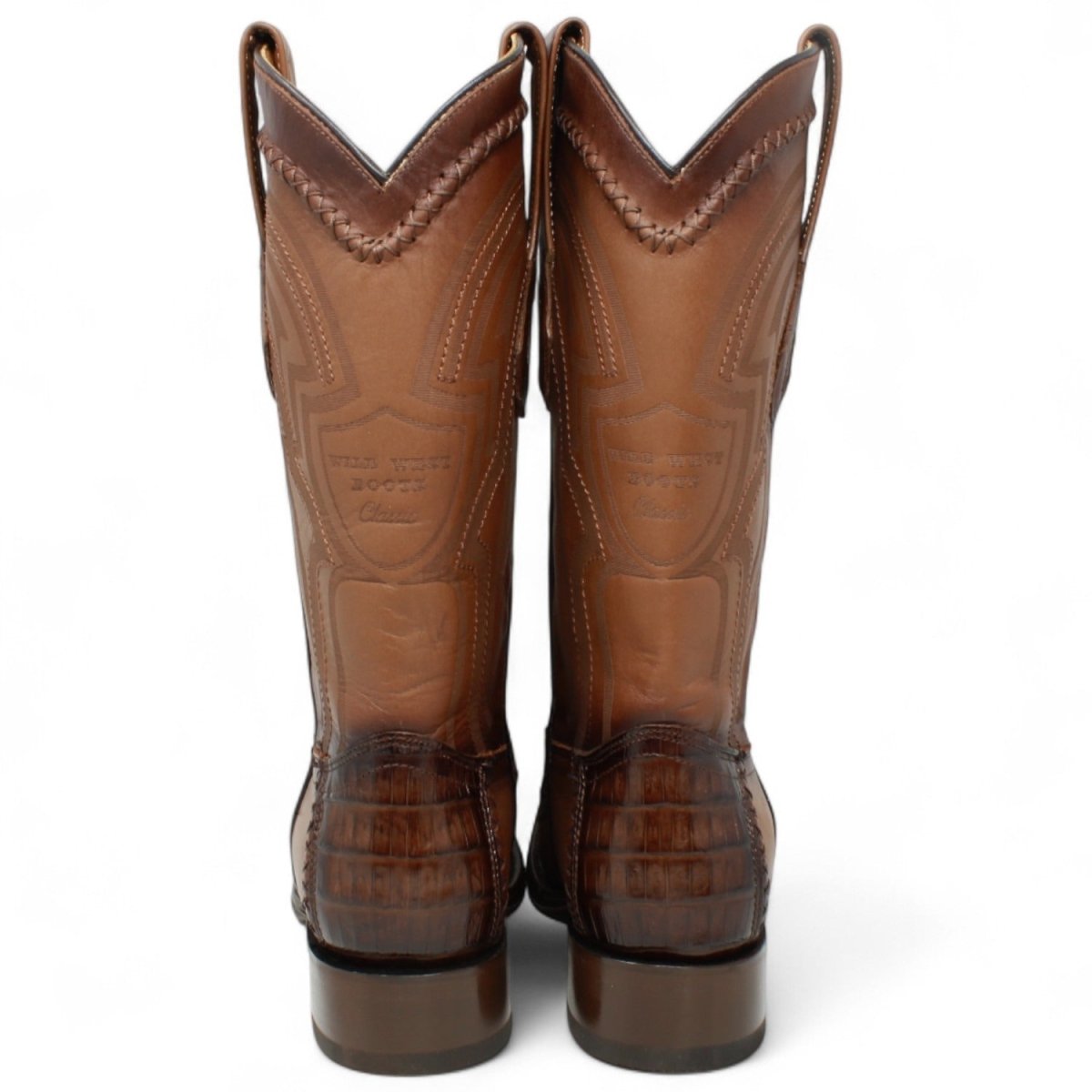 Botas de Cocodrilo Caiman con Venado Horma Europea WW - 277LFI8216 - Wild West Boots