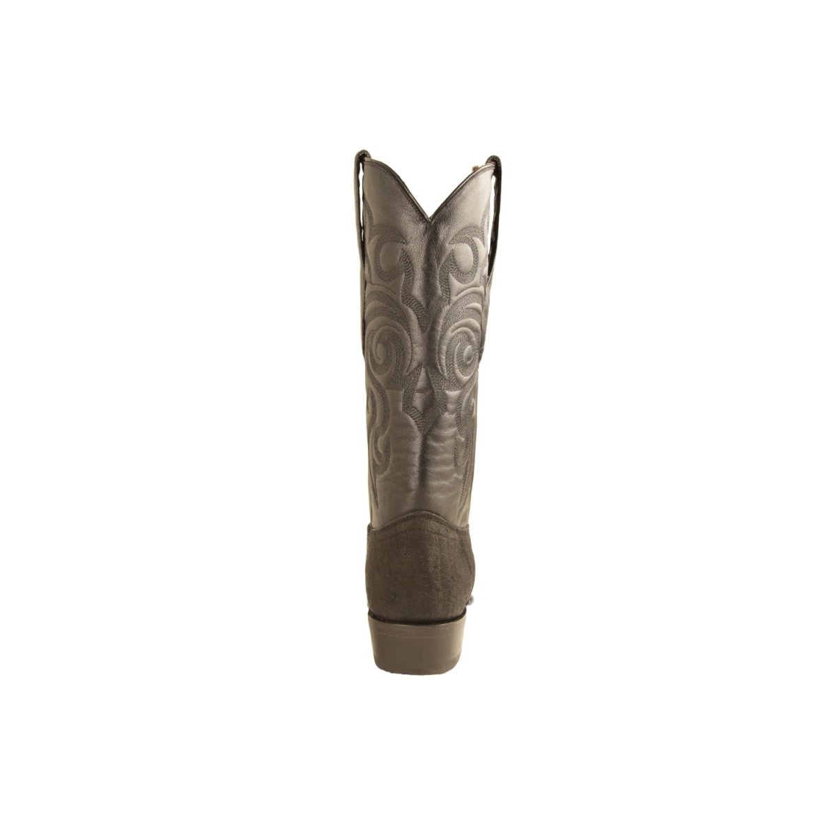 Western Genuine Elephant Boots Toe Black Color - Los Altos Boots back view