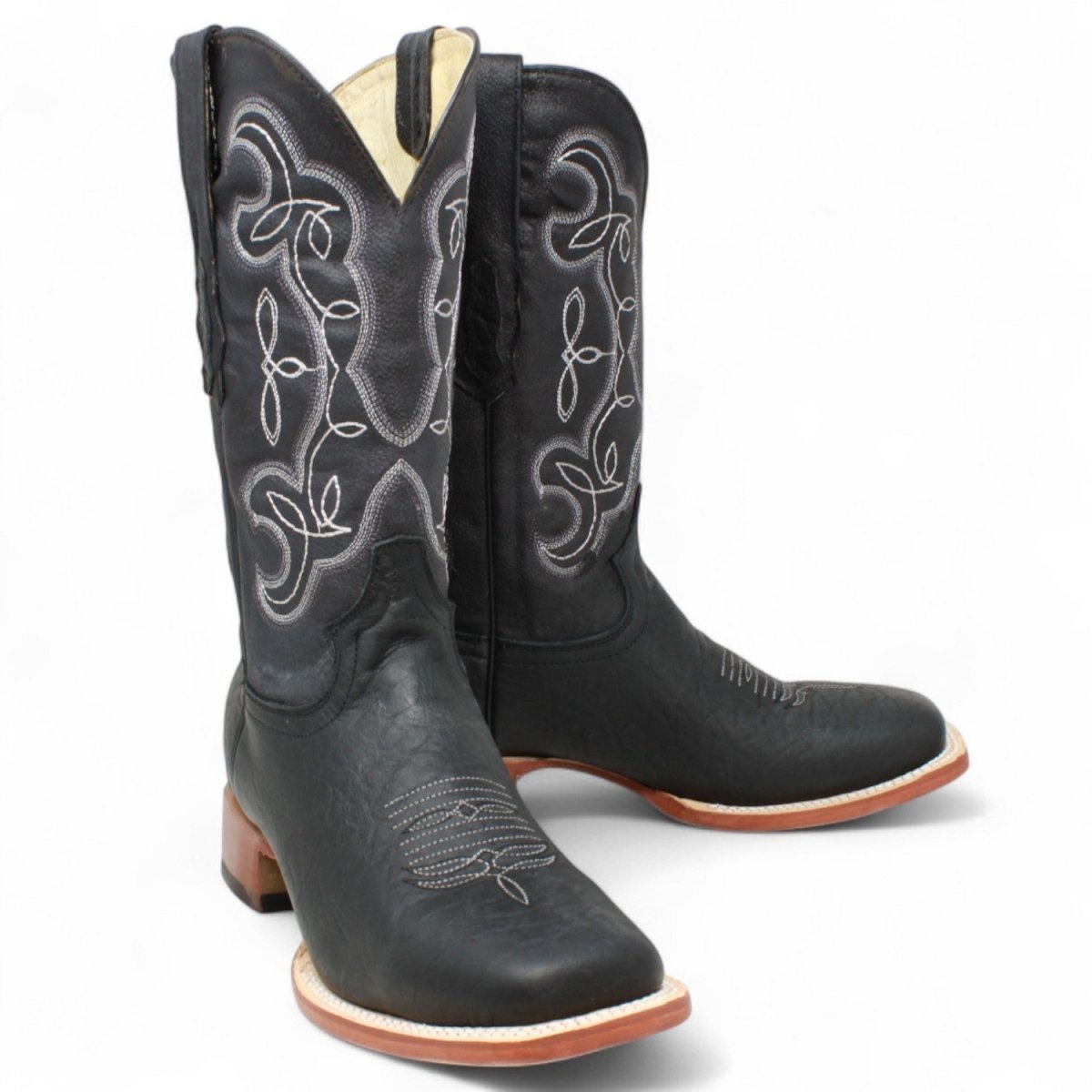 Botas de hombre Horma Cuadrada Cuello De Toro Black - El Reparo - Tanner Mark Boots
