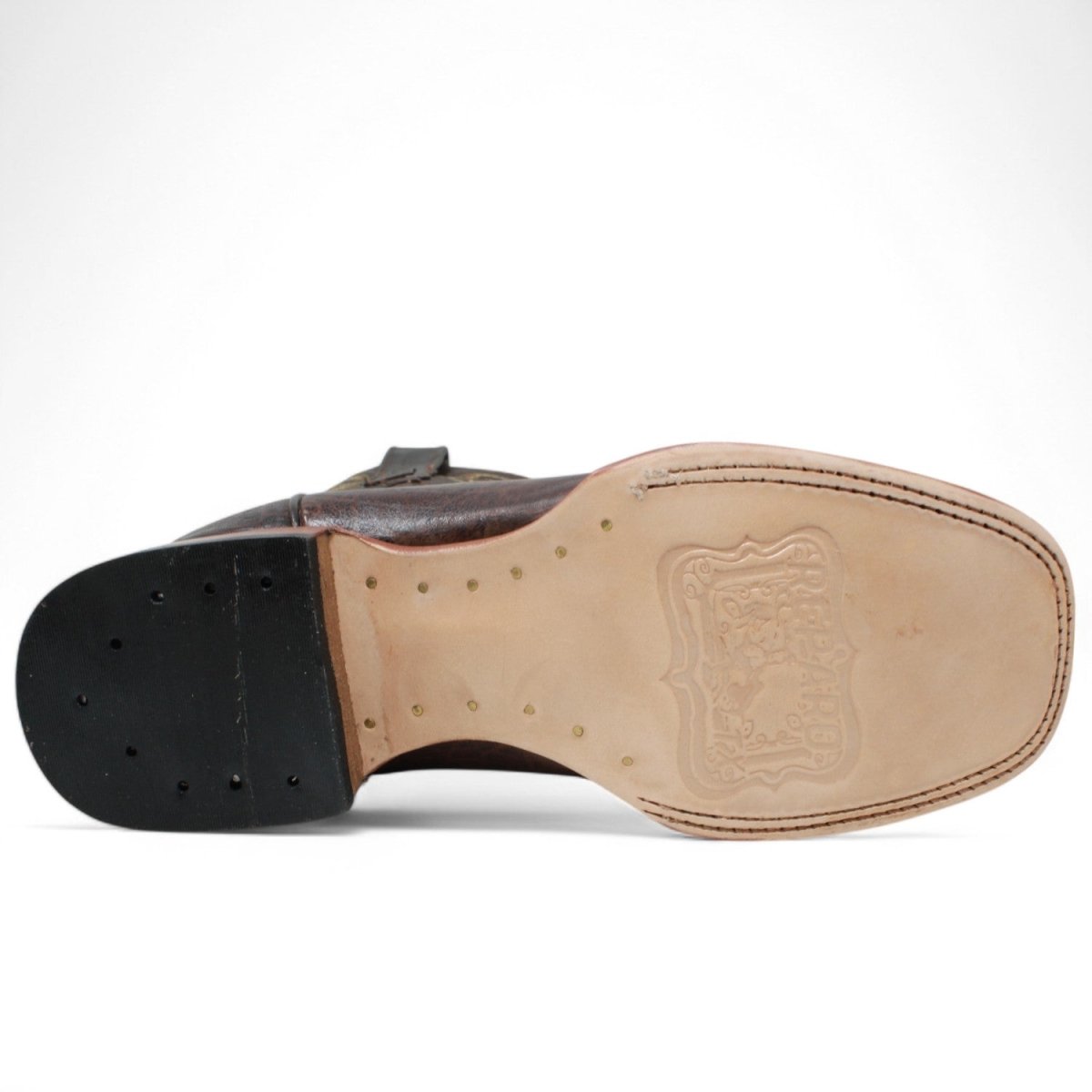 Botas de hombre Horma Cuadrada Cuello De Toro Cafe - El Reparo - Tanner Mark Boots