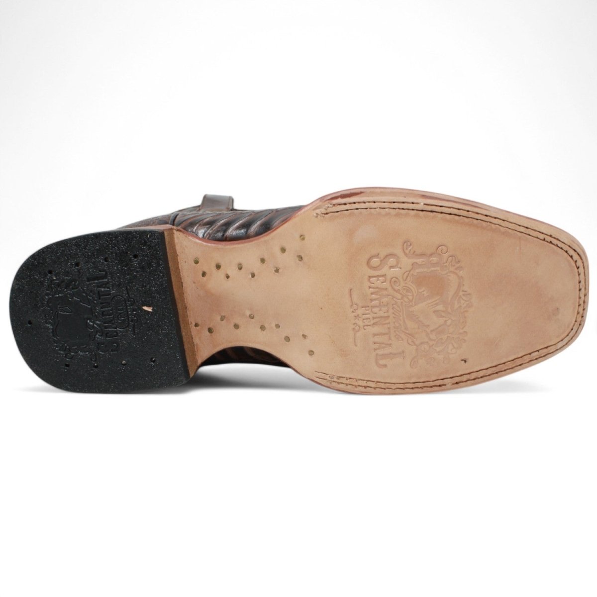 Botas de hombre Horma Cuadrada Pata de Averstruz Cafe - Rancho Semental - Tanner Mark Boots