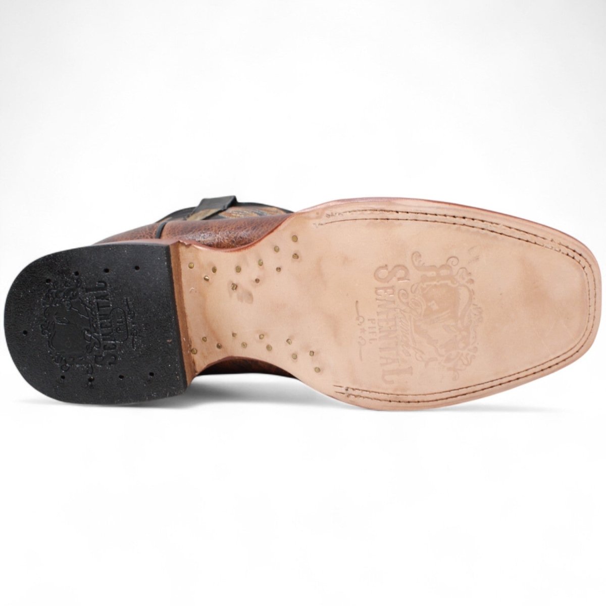 Botas de hombre Horma Cuadrada Piel Origianl Cafe - Rancho Semental - Tanner Mark Boots