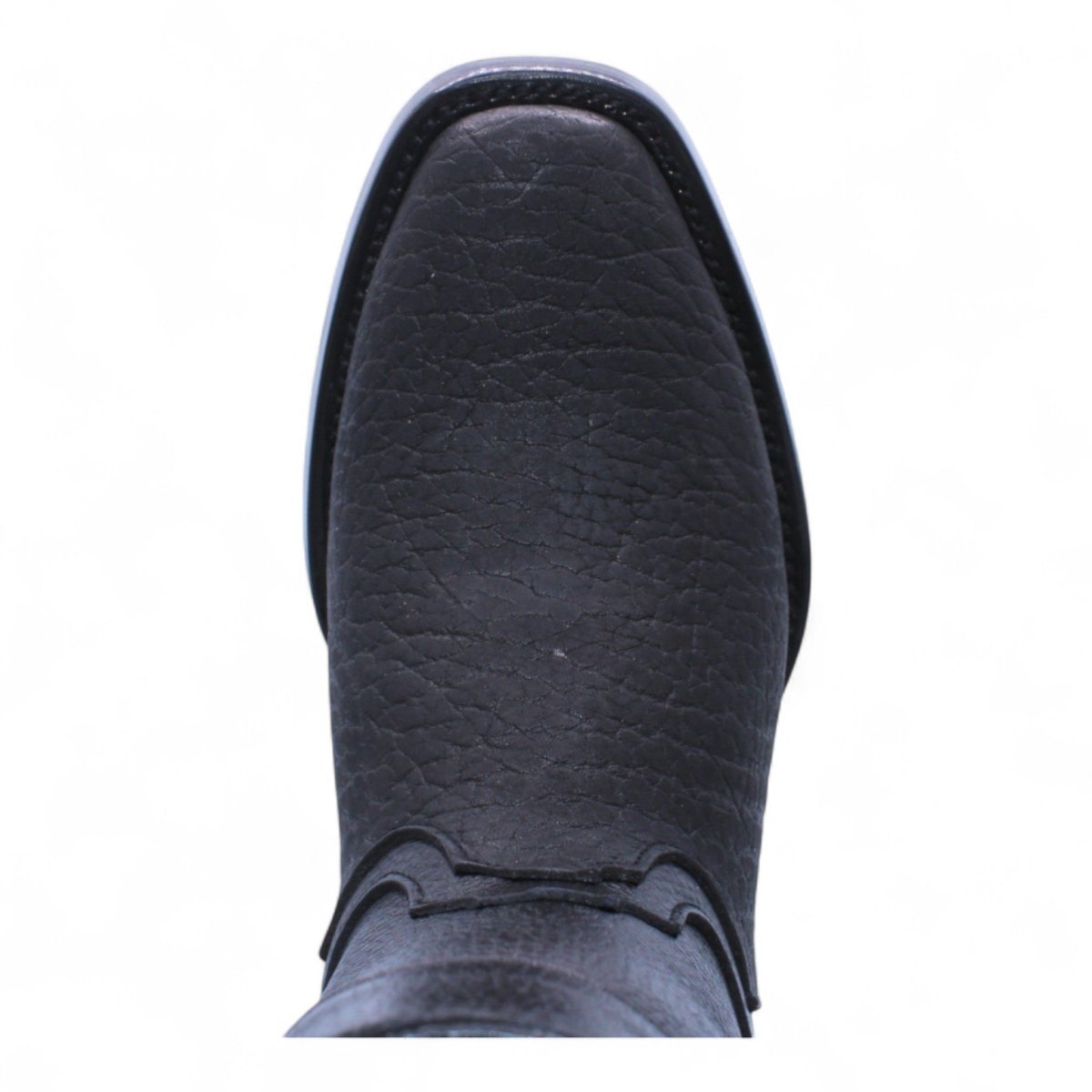 Botas de Piel Cuello de Toro Punta Dubai Cuadrada Para Hombre Color Negro - Hooch Boots - Hooch