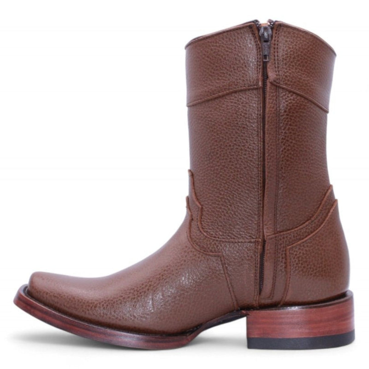 Botas de Piel Floter Punta Dubai Cuadrada Para Hombre Color Miel - Hooch Boots - Hooch