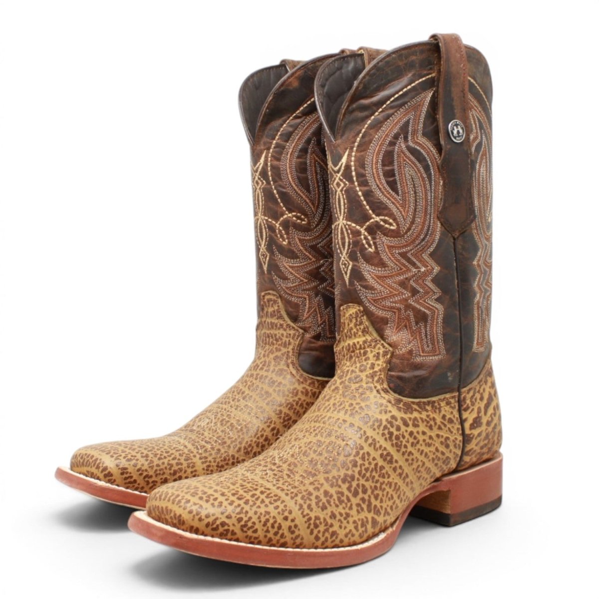 Botas de Piel Original Punta Cuadrada Color Miel - Tanner Mark Boots - Tanner Mark Boots
