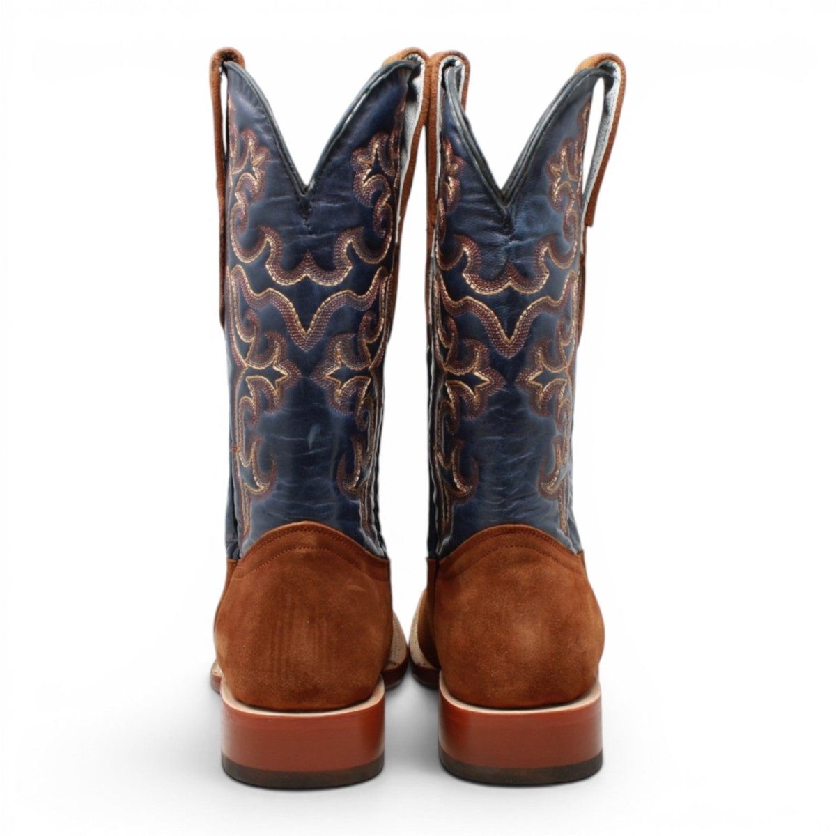 Botas de Piel Original Ruff Out Punta Cuadrada Color Cognac - Tanner Mark Boots - Tanner Mark Boots