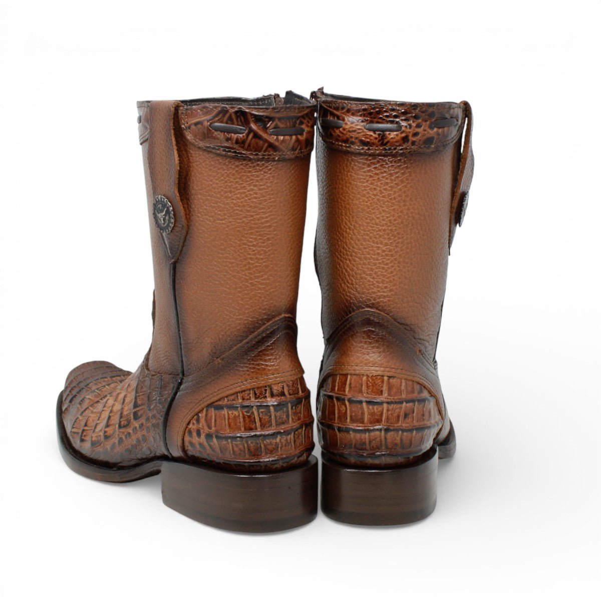 Botas de Piel Punta Dubai Grabado Caiman Belly - LC265 - La Carreta