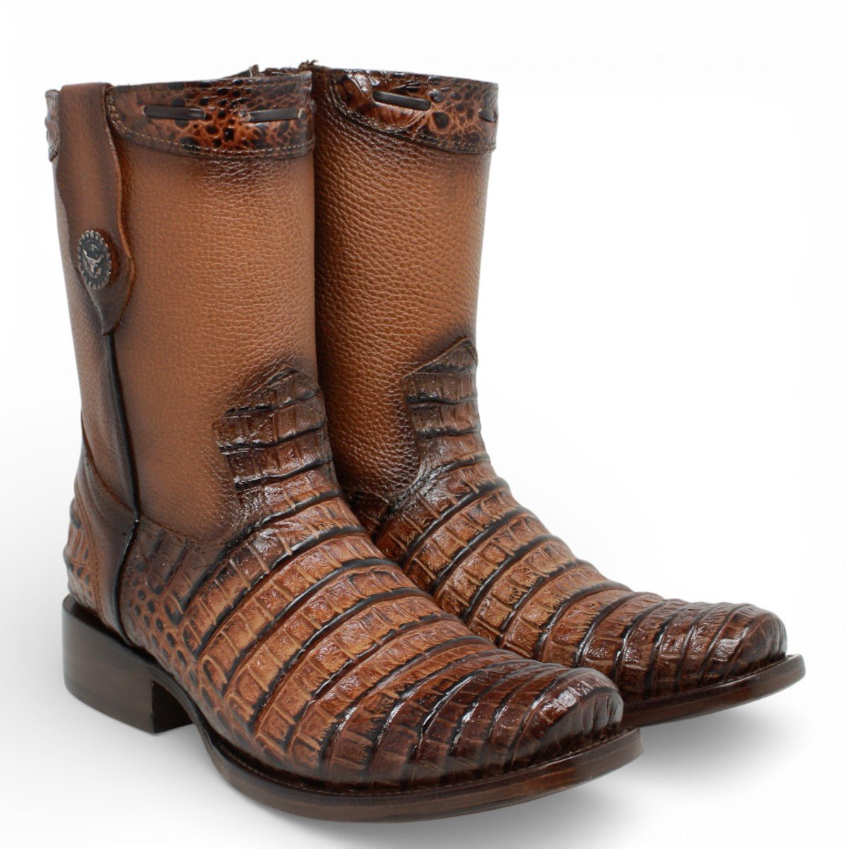 Botas de Piel Punta Dubai Grabado Caiman Belly - LC265 - La Carreta