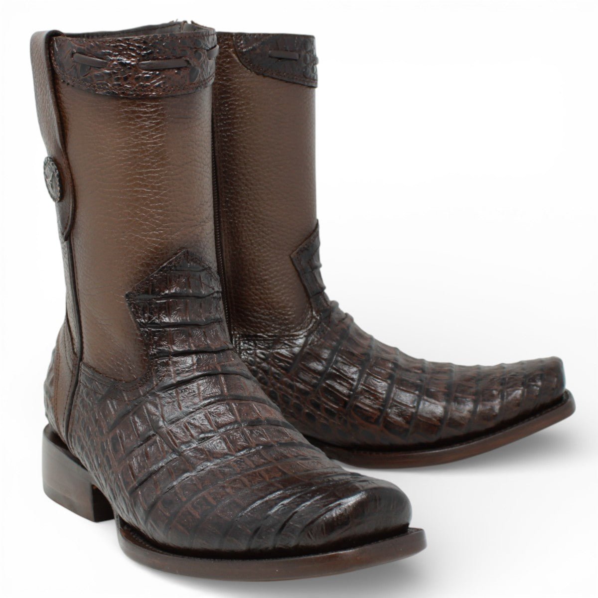 Botas de Piel Punta Dubai Grabado Caiman Belly - LC265 - La Carreta