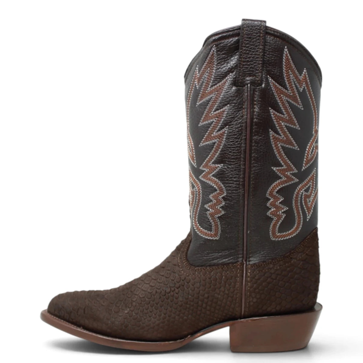 Botas de Piton Grabado Punta Oval - La Carreta - La Carreta