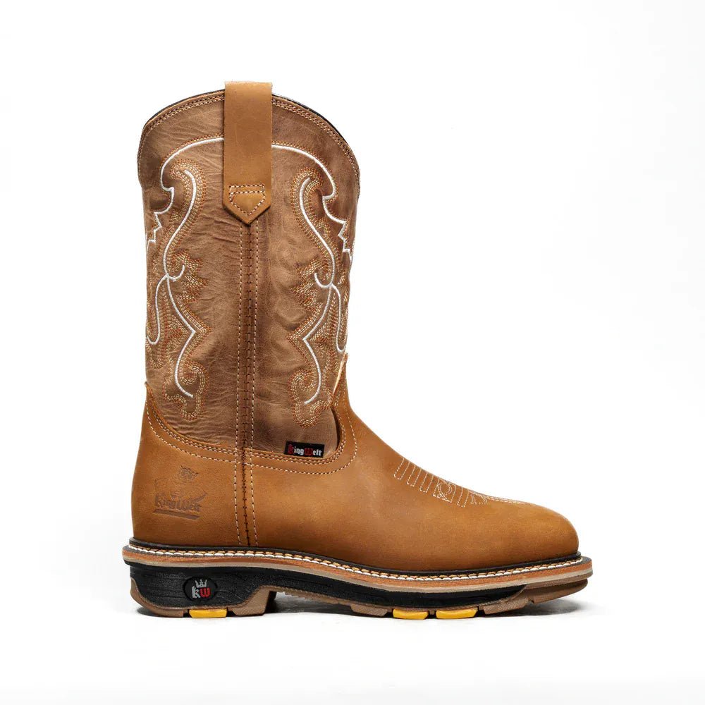 Botas de Trabajo 11" Horma Cuadrada Color Laton - King Welt - King Welt