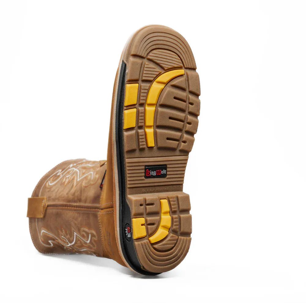 Botas de Trabajo 11" Horma Cuadrada Color Laton - King Welt - King Welt