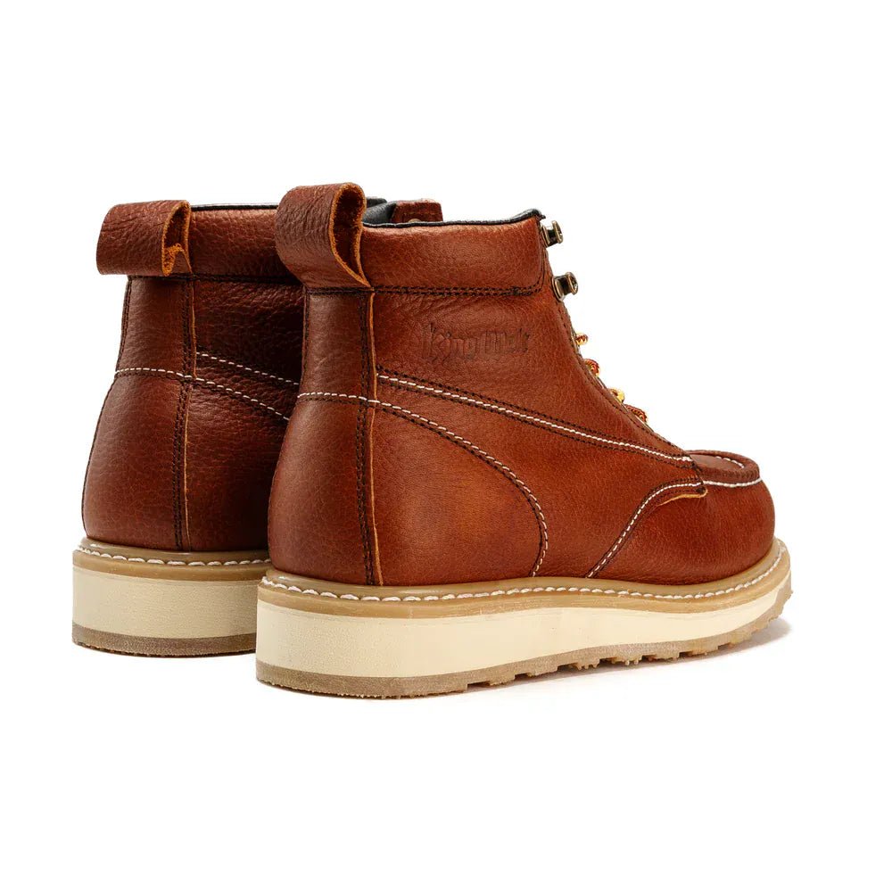 Botas de Trabajo Calexico 6" Horma Moc Suave Wedge Piel Genuina Color Tan - King Welt - King Welt