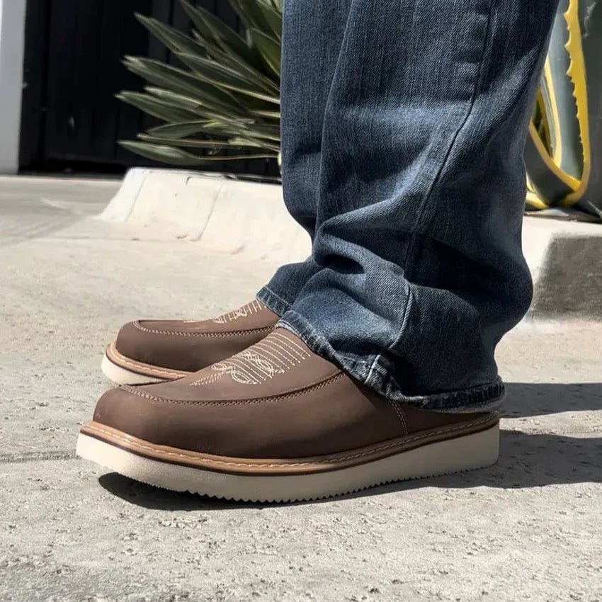 Botas de Trabajo Country Flex 6" con Doble Cierre Punta Suave Color Arena - King Welt - King Welt