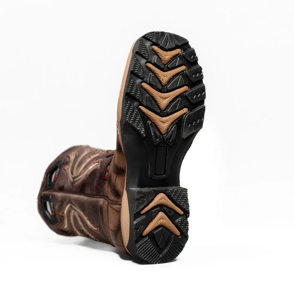 Botas de Trabajo Predator Pro Caiman Grabado 11" Color Cafe - King Welt - King Welt
